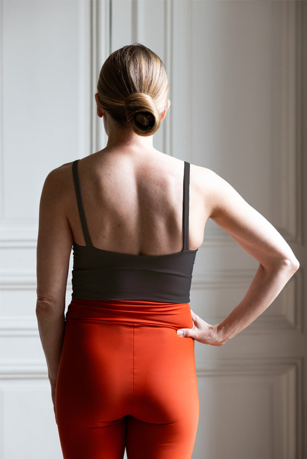 V-Neck Draped Top Uni Colors